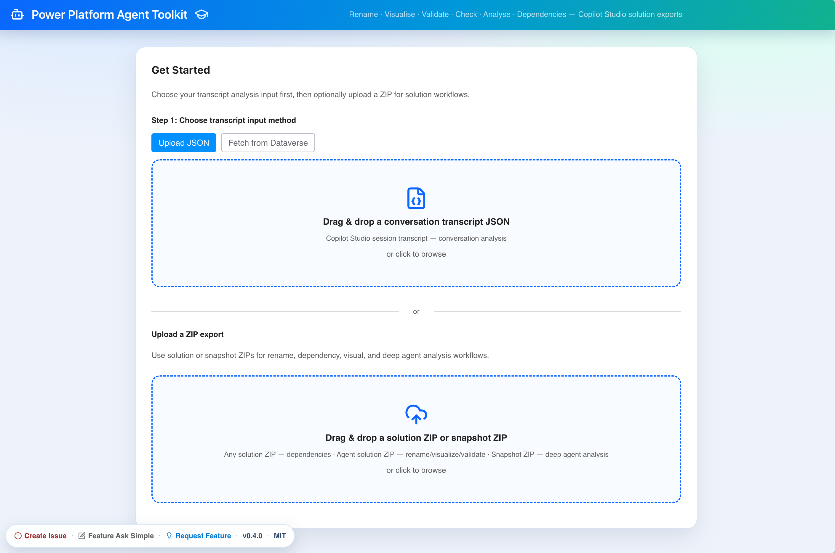 Landing page